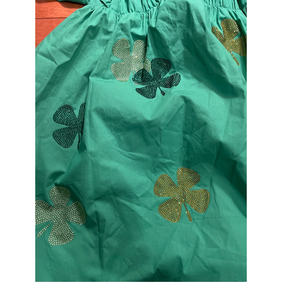 Women's Peach Love Green Shamrock Dress sz Large NWT - Picture 3 of 7